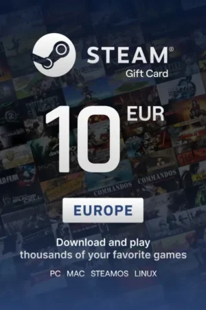 Steam Wallet 10 EUR Gift Card (Europe) - Digital Key